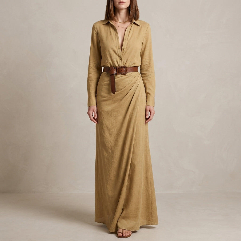 Maxi Shirt Dress for Women – Effortless Elegance & Flowing Comfort