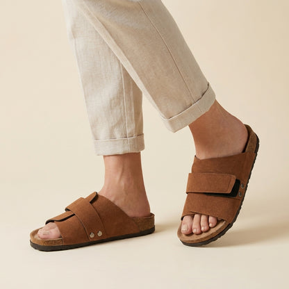 Adjustable Comfort Slide Sandals for Men – Supportive Everyday Wear