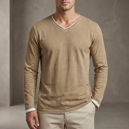 Classic Fit Long Sleeve Shirt for Men – Casual Comfort & Style