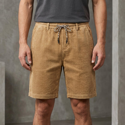 Corduroy Drawstring Shorts for Men – Relaxed Everyday Comfort