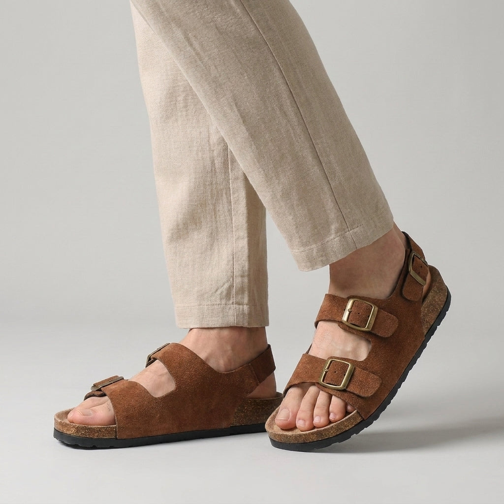 Adjustable Buckle Sandals for Men – Everyday Comfort & Casual Style