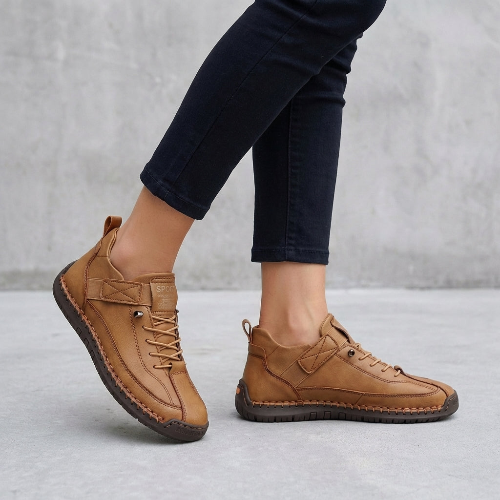 Casual Lace-Up Walking Sneakers for Women – Everyday Comfort & Versatile Style