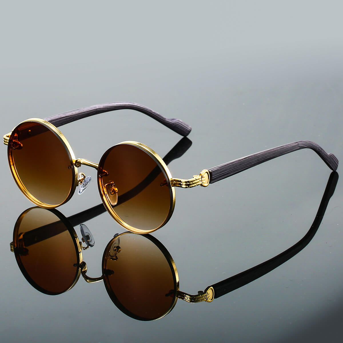 Aurora Vintage Round Sunglasses