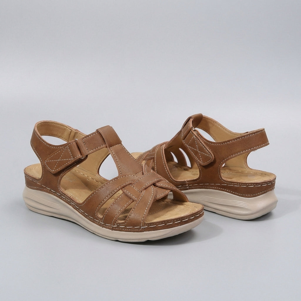 Orthopedic Strappy Sandals for Women – Cushioned Support & Everyday Ease
