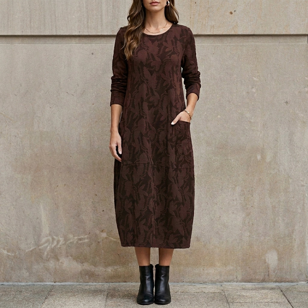 Floral Print Midi Dress for Women – Relaxed Everyday Elegance
