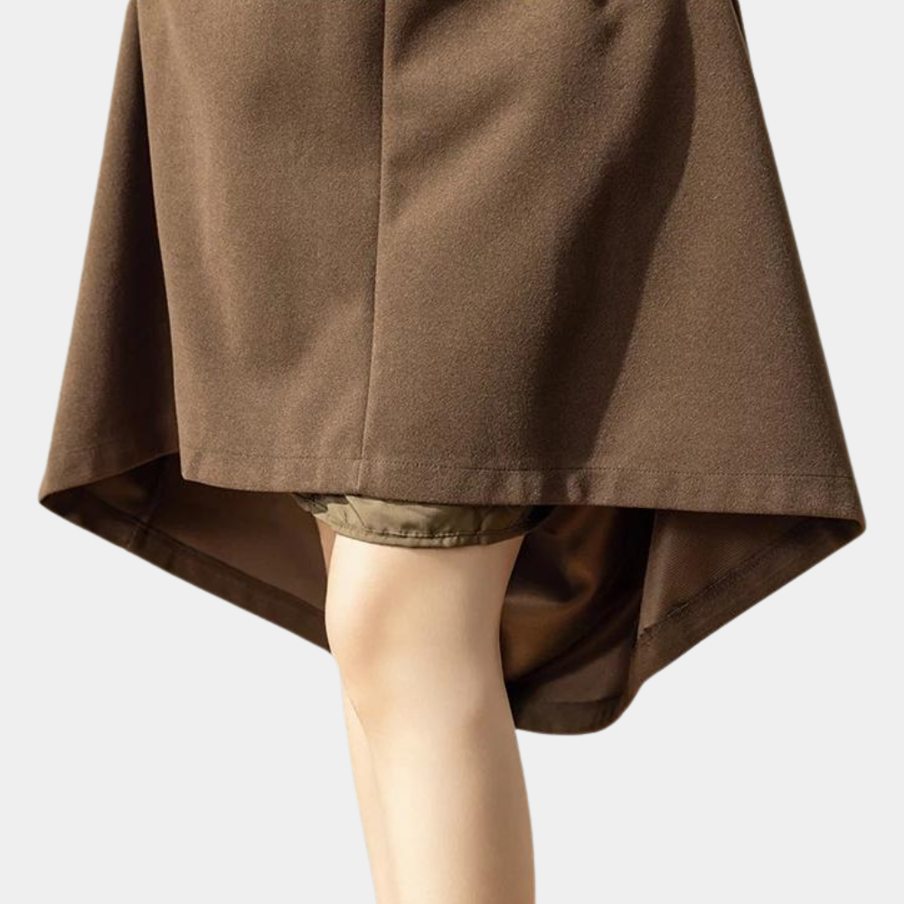 Women's Maxi Skirt - High Waist - Pleated Design - Elegant and Versatile