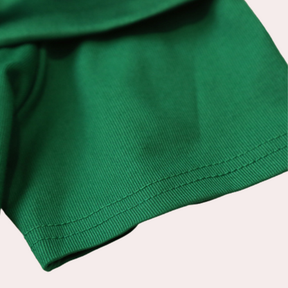 Women's Blouse - Tailored Fit - Short Sleeves - With Large Bow and Decorative Jewel