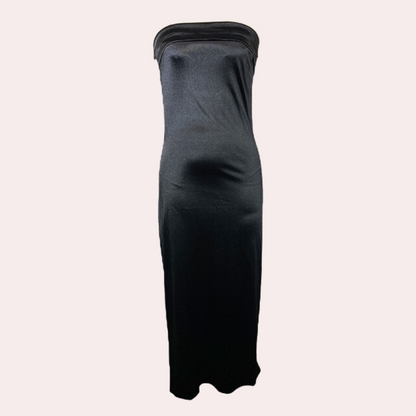 Women Gala Dress - Strapless - Long - Elegant Satin Look