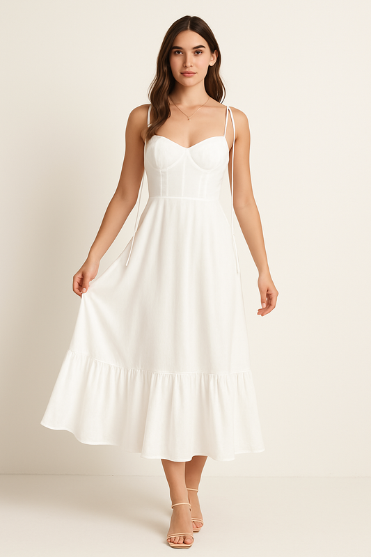 Dress for Women – Maxi – Flowy Fit – Spaghetti Straps – Layered Skirt