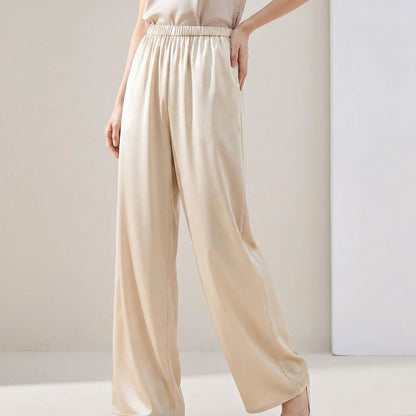 Wide Leg Full-Length Pants for Women – Comfortable & Stylish Design