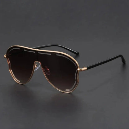 Dominic Edge Shield Aviator Sunglasses