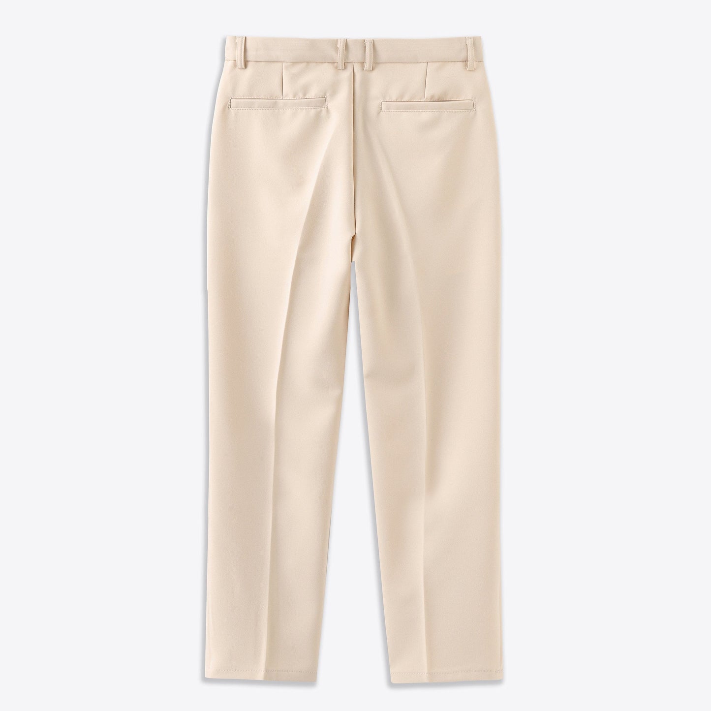 Men's Trousers - Tailored Slim Fit - Ankle Length - Flat Front Elegant Look