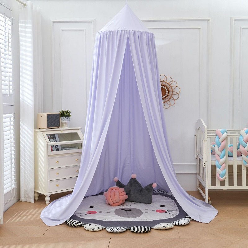 Bohemian Soft Fabric Bed Canopy with Dreamcatcher