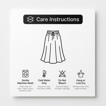 Pleated A-Line Maxi Skirt for Women – Comfortable Casual Style