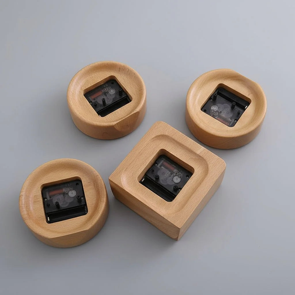Minimalist Beech Wood Alarm Clock