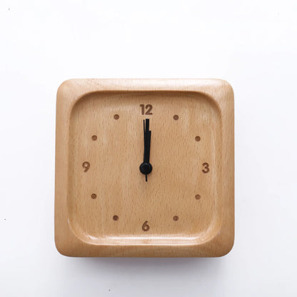 Minimalist Beech Wood Alarm Clock