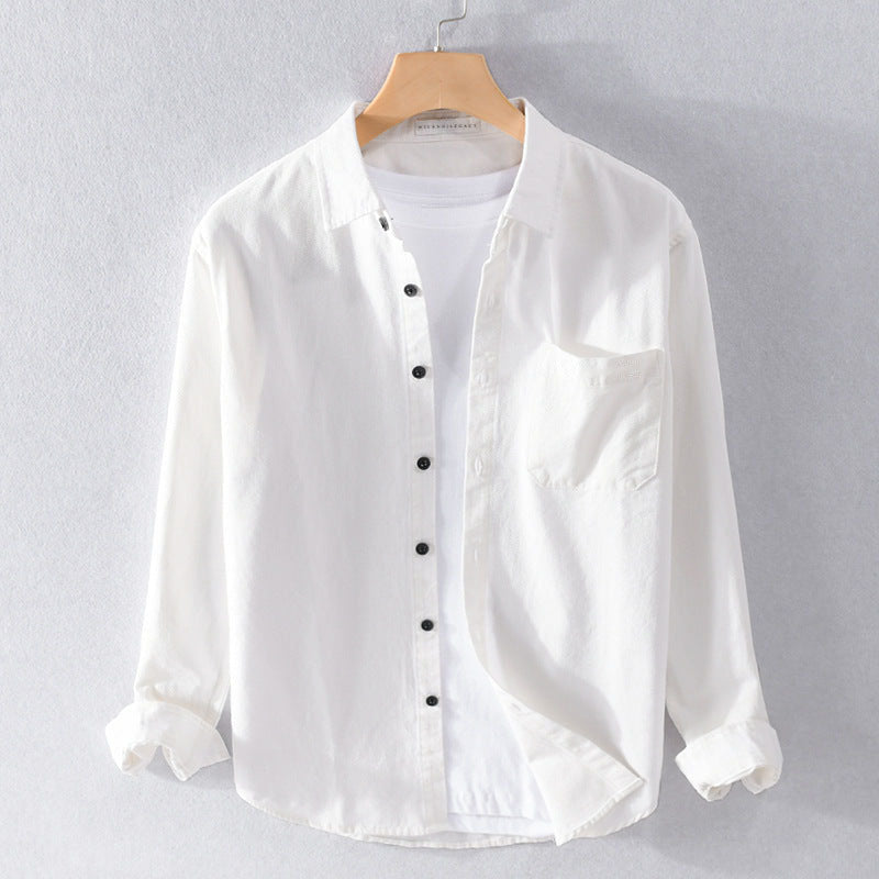 Relaxed Fit Button-Up Shirt for Men – Lightweight Everyday Comfort