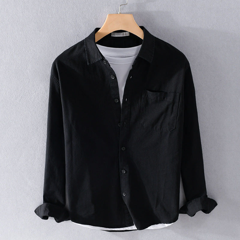 Relaxed Fit Button-Up Shirt for Men – Lightweight Everyday Comfort