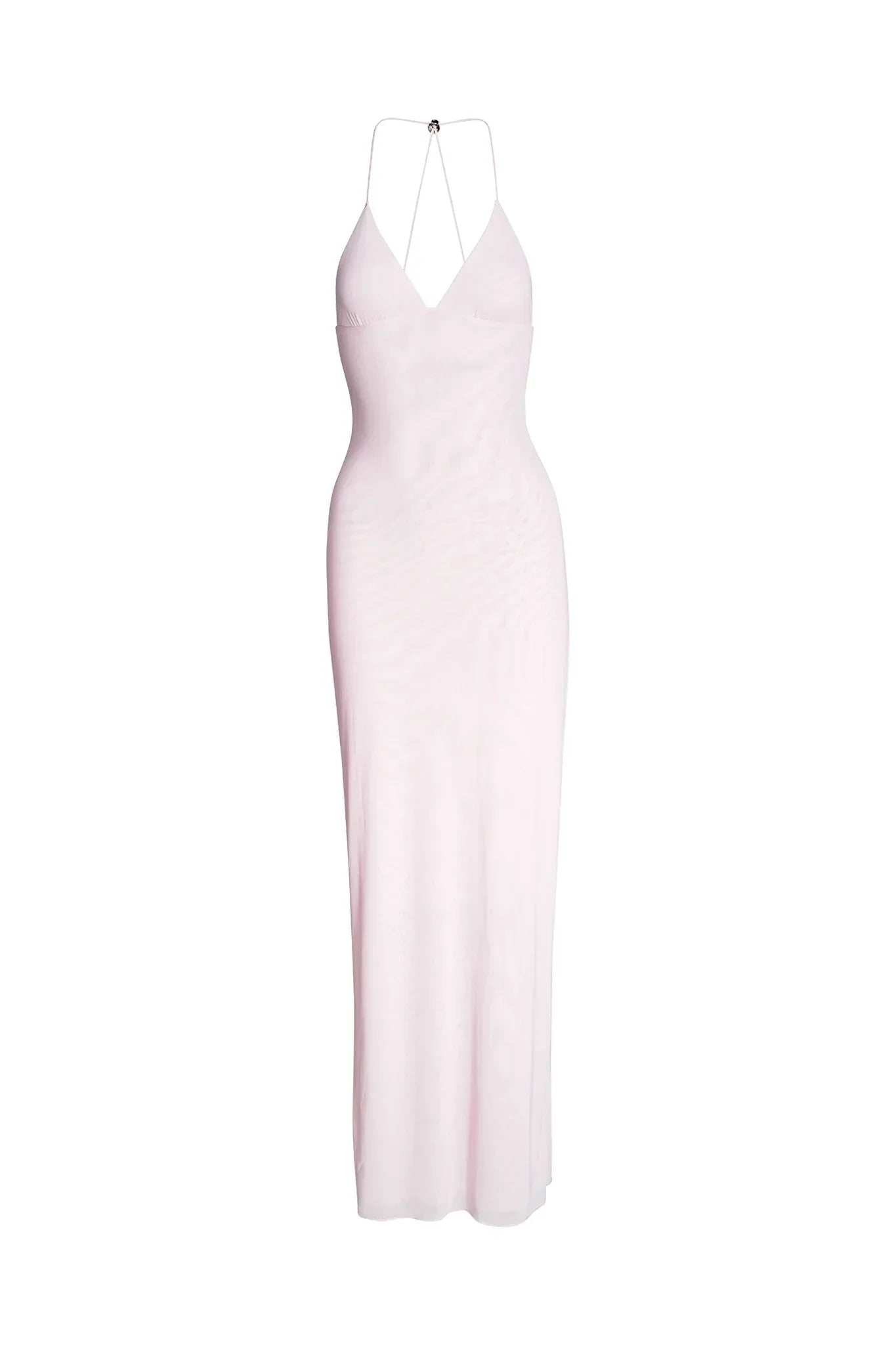 Women's Maxi Dress – Sleeveless – Open Back with Butterfly Details – Slim Fit