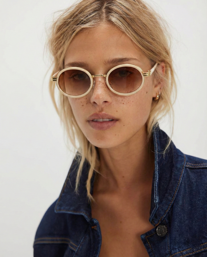 Selene Oval Vintage Sunglasses