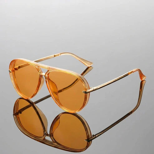 Vivienne Transparent Aviator Sunglasses