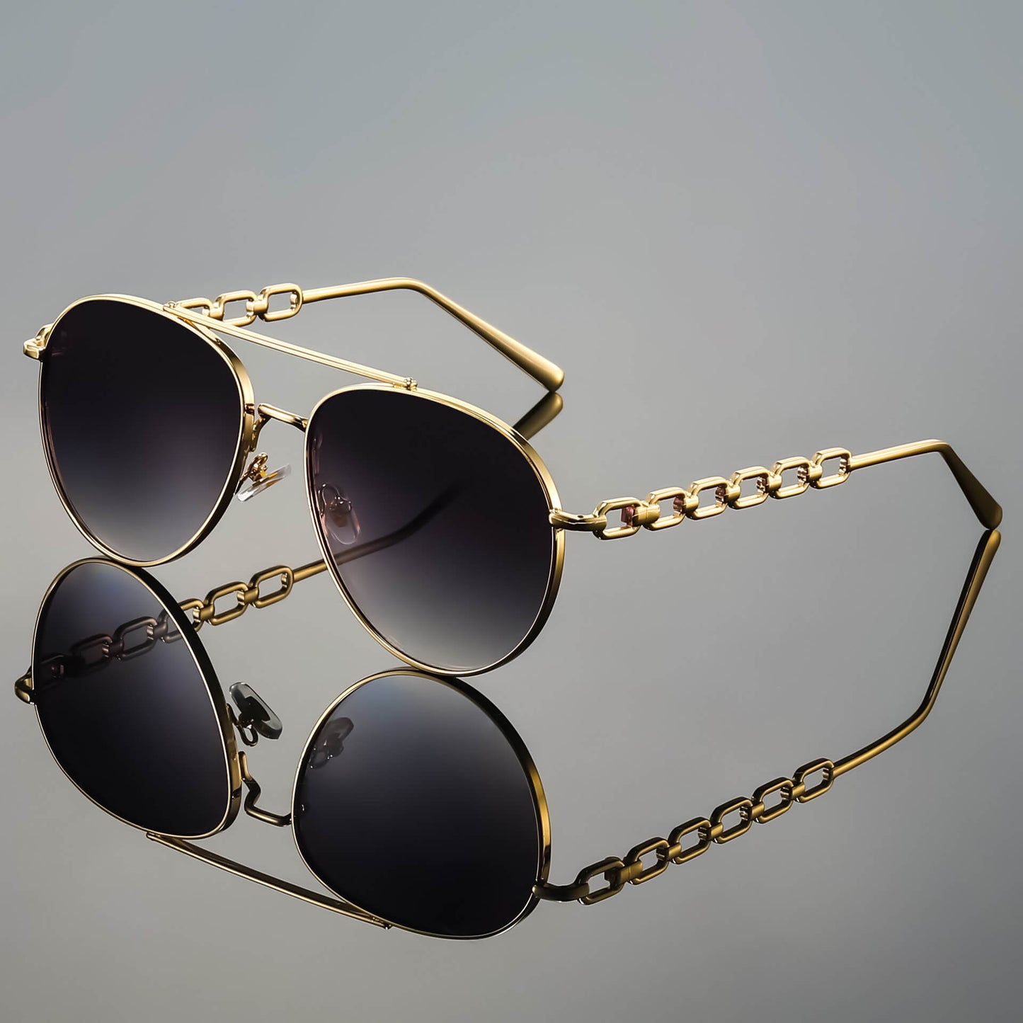 Monica Aviator Retro Sunglasses