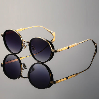 Carter Vintage Round Sunglasses