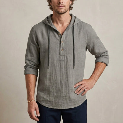 Relaxed Fit Hoodie Shirt for Men – Casual Comfort & Style