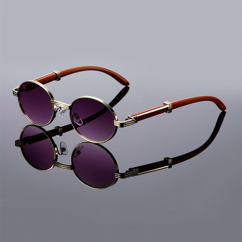 Lorenzo Vintage Oval Sunglasses