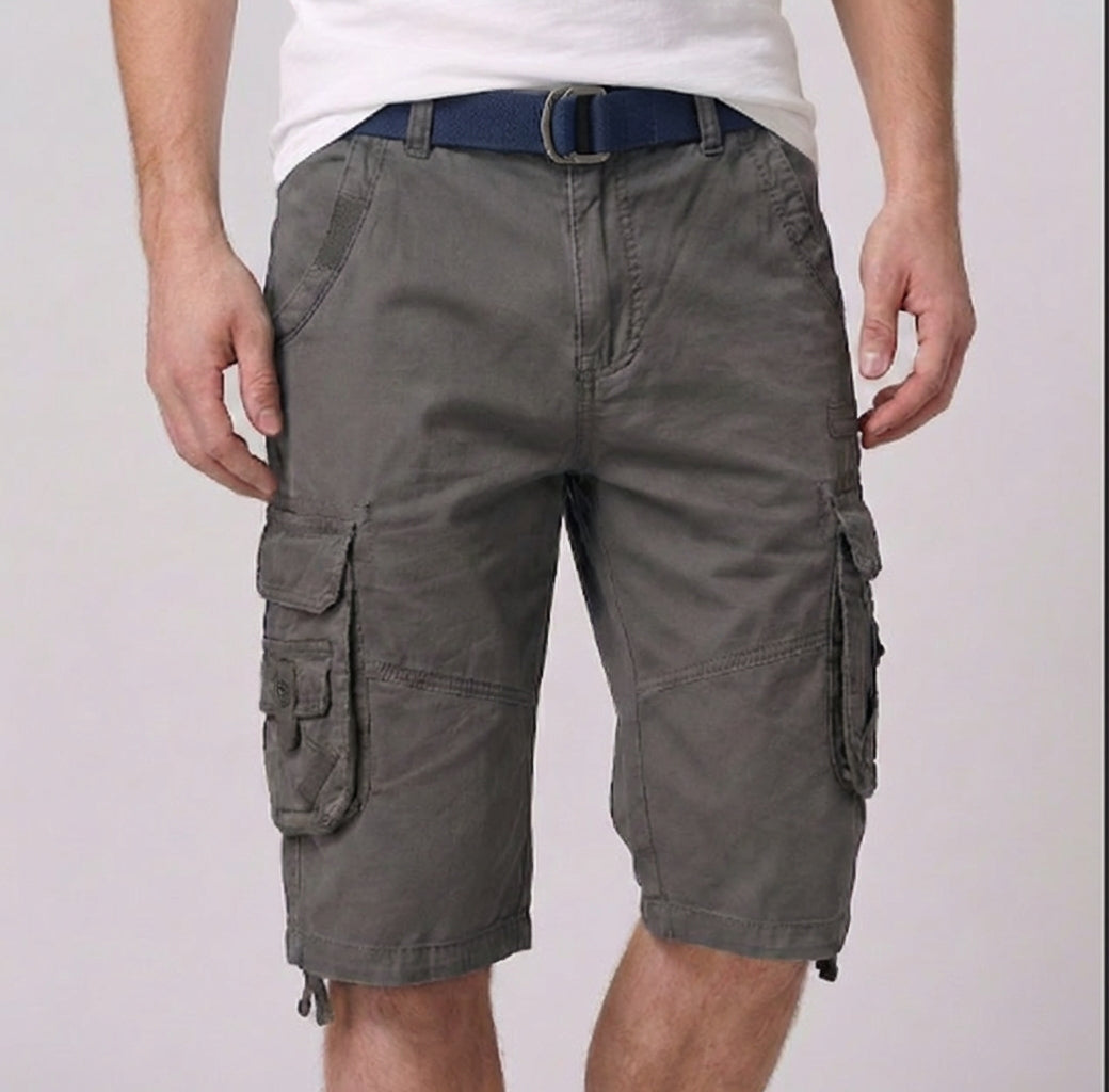 Relaxed Fit Belted Cargo Shorts for Men – Casual Comfort & Practicality
