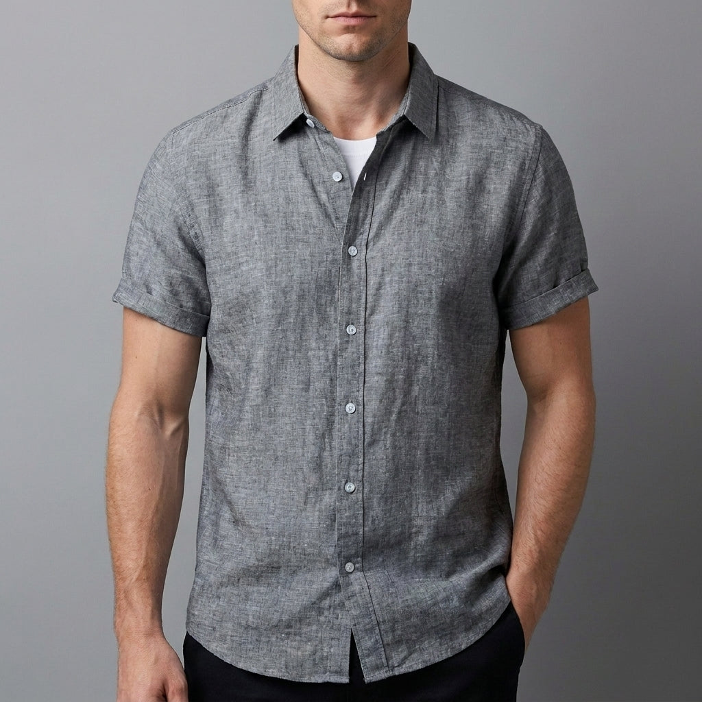 Casual Button Front Shirt for Men – Relaxed Everyday Comfort