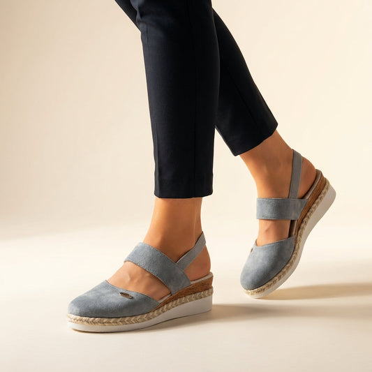 Closed-Toe Espadrille Wedge Sandals for Women – Stylish & Comfortable Support