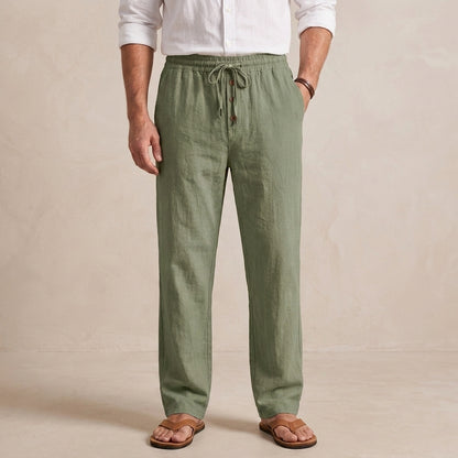 Relaxed Fit Drawstring Waist Trousers for Men – Comfortable Casual Style