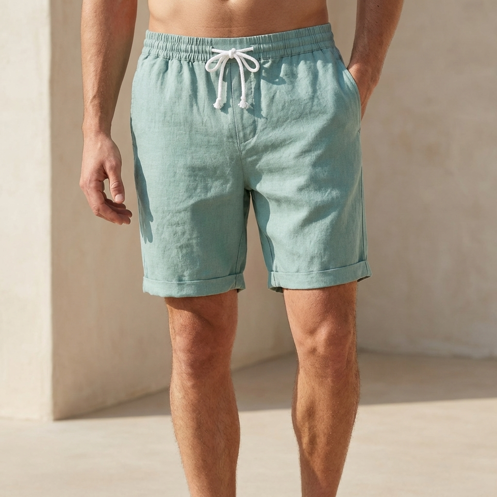 Relaxed Fit Drawstring Shorts for Men – Lightweight Everyday Comfort
