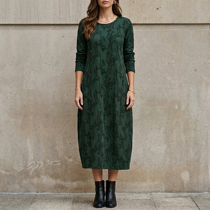 Floral Print Midi Dress for Women – Relaxed Everyday Elegance