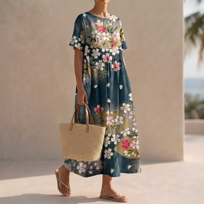 Floral Print Maxi Dress for Women – Effortless Everyday Elegance