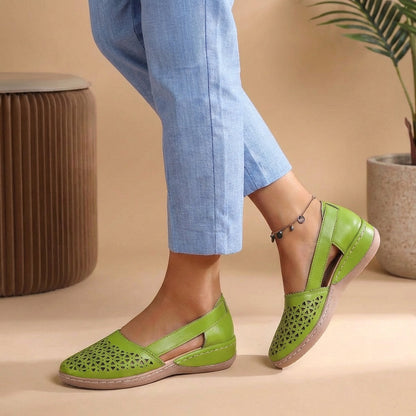 Breathable Cutout Comfort Flats for Women – Lightweight Everyday Style