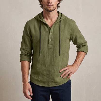 Relaxed Fit Hoodie Shirt for Men – Casual Comfort & Style