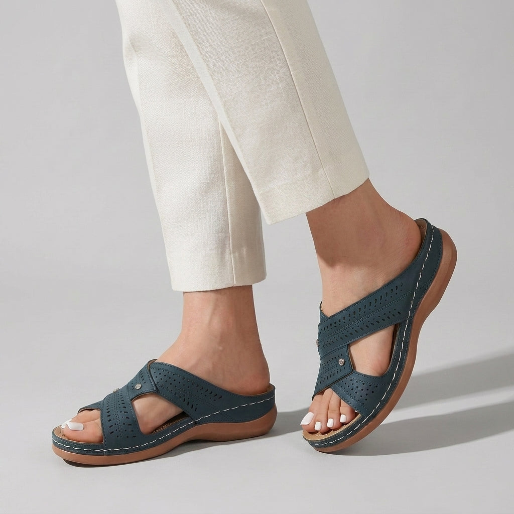 Orthopedic Cross Strap Sandals for Women – Lightweight Everyday Support