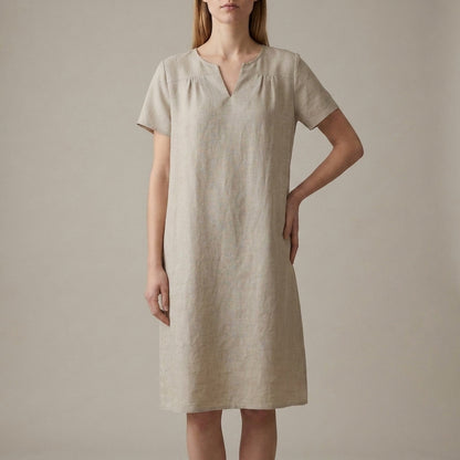 Relaxed Fit Dropped Shoulder Mini Dress for Women – Comfortable Casual Style