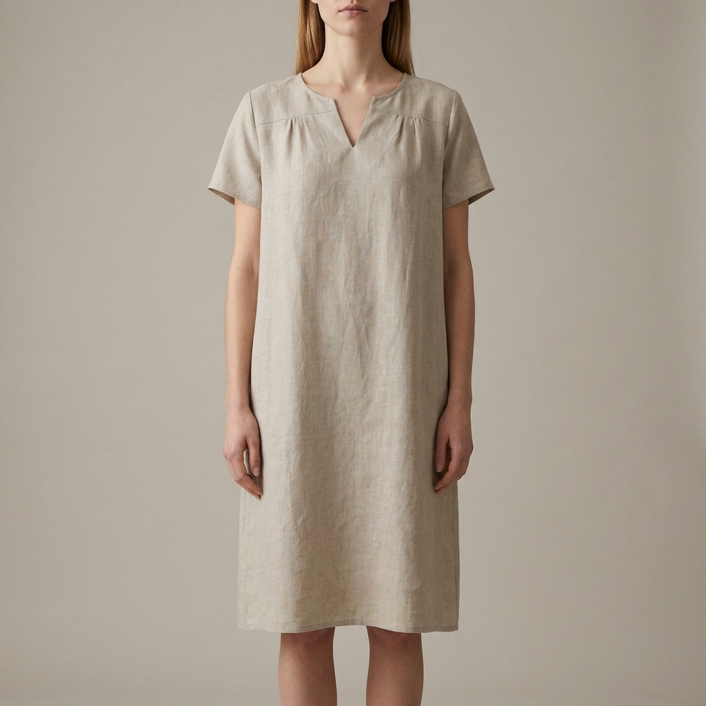 Relaxed Fit Dropped Shoulder Mini Dress for Women – Comfortable Casual Style