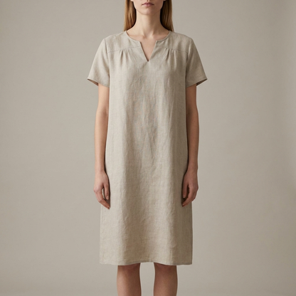 Relaxed Fit Dropped Shoulder Mini Dress for Women – Comfortable Casual Style