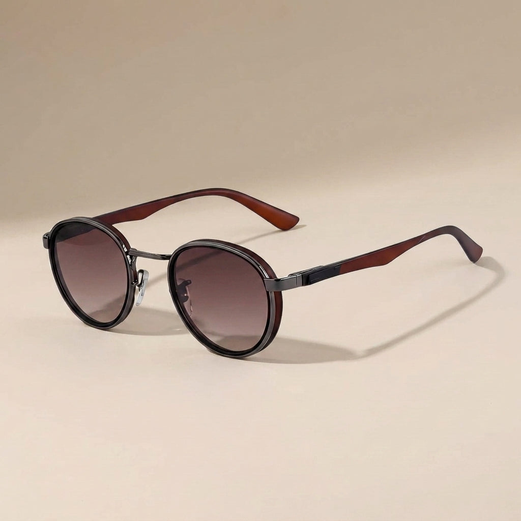 Matteo Round Metal Sunglasses