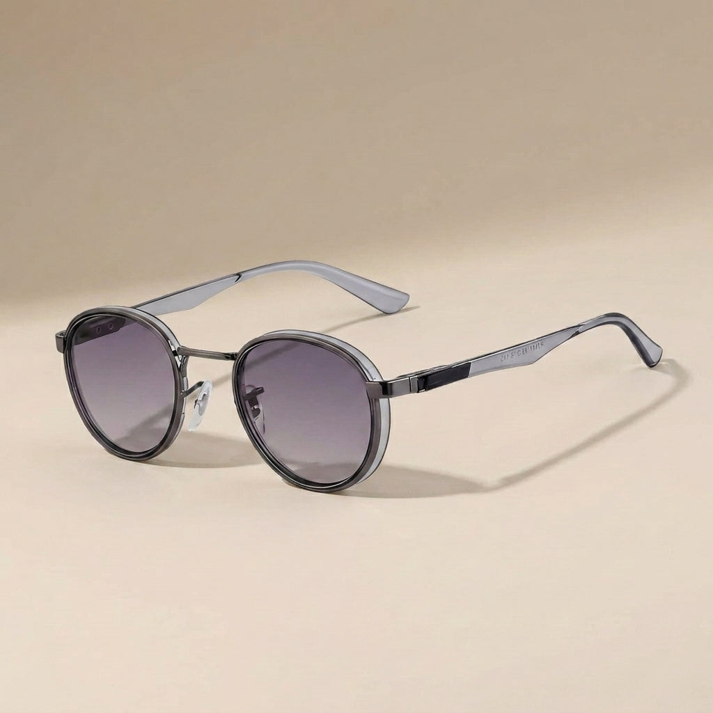 Matteo Round Metal Sunglasses