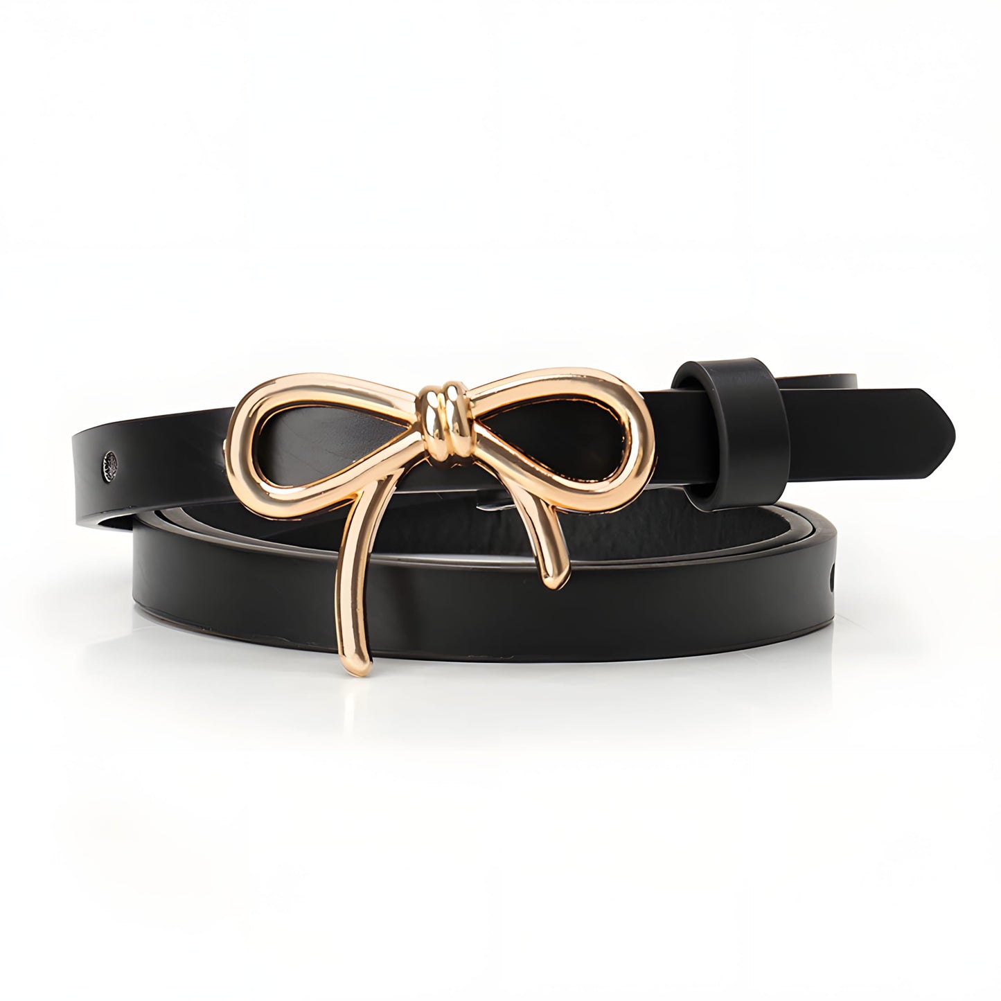 Viola Skinny Belt | Bow Buckle Adjustable Length Belt