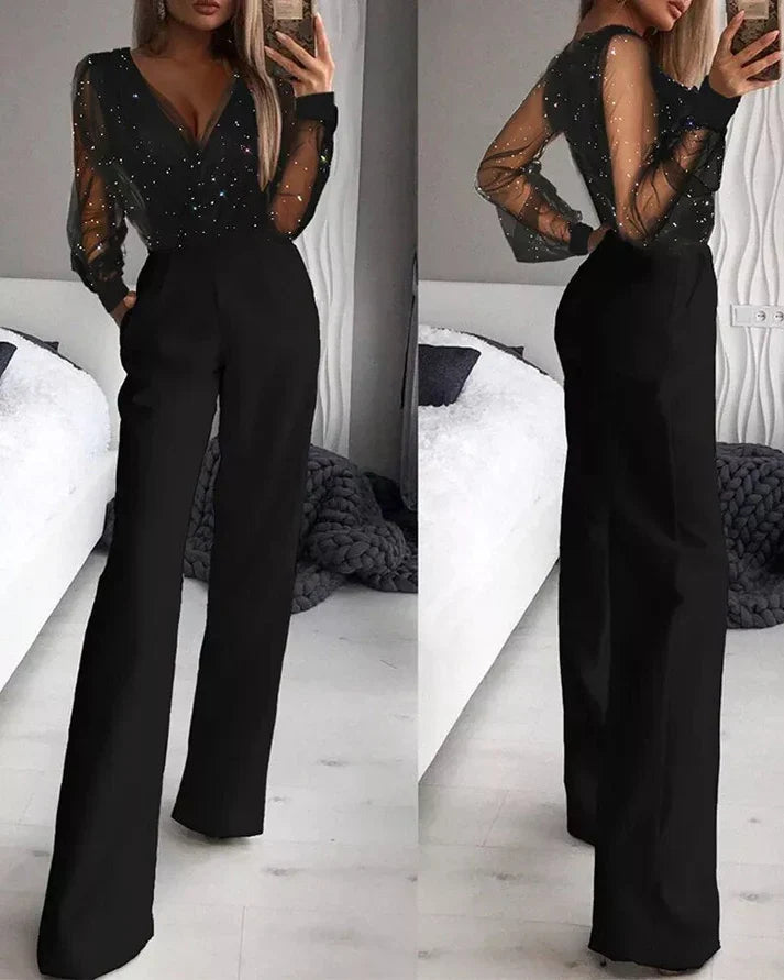 Willow - Jumpsuit with Transparent Sleeves