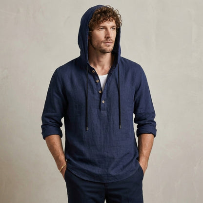 Relaxed Fit Hoodie Shirt for Men – Casual Comfort & Style