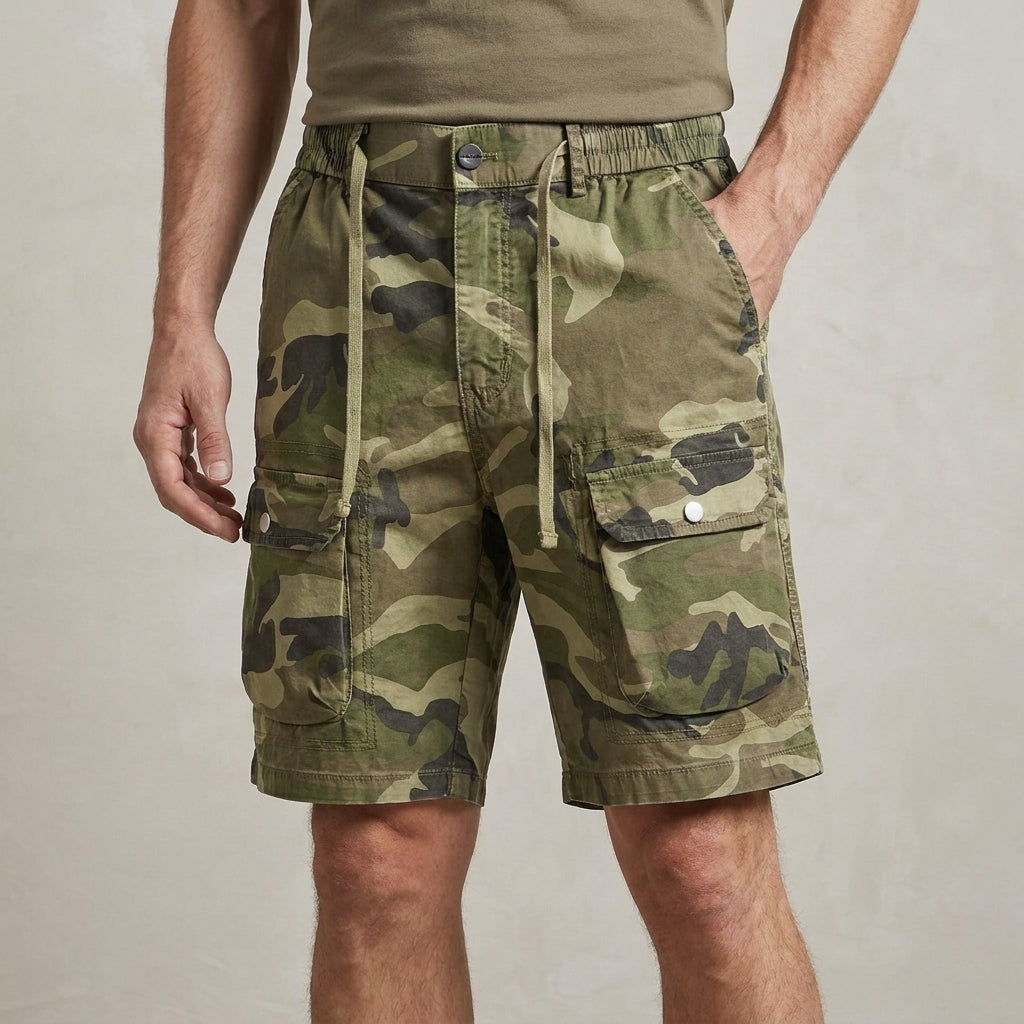 Camouflage Cargo Shorts for Men – Rugged Utility Comfort