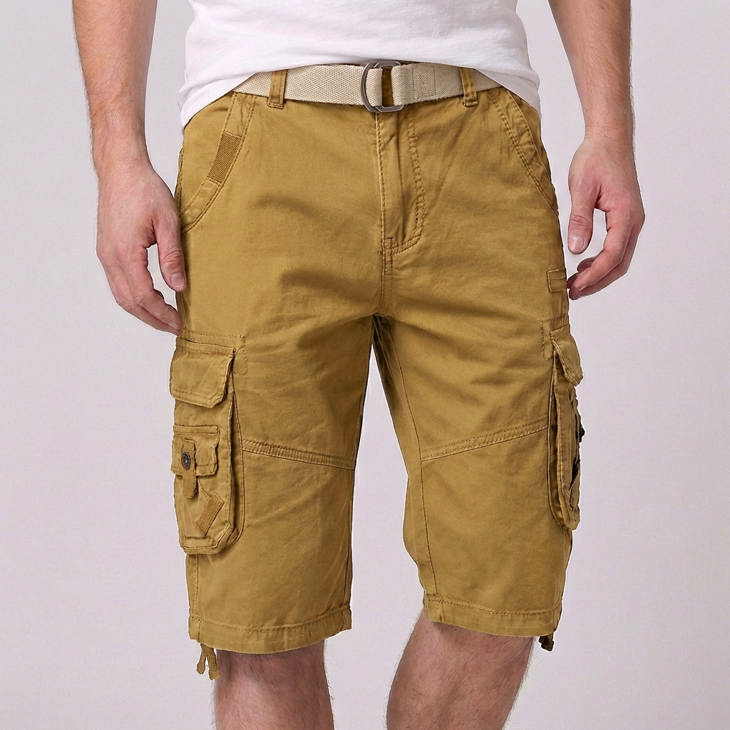 Relaxed Fit Belted Cargo Shorts for Men – Casual Comfort & Practicality