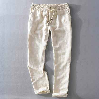 Relaxed Linen Drawstring Pants for Men – Breathable All-Day Comfort
